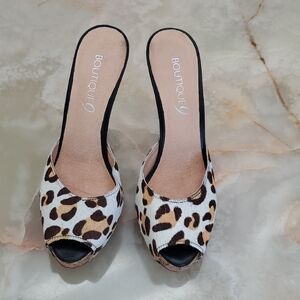 Boutique 9 Leopard Print 5" Heel with 3/4" Platform